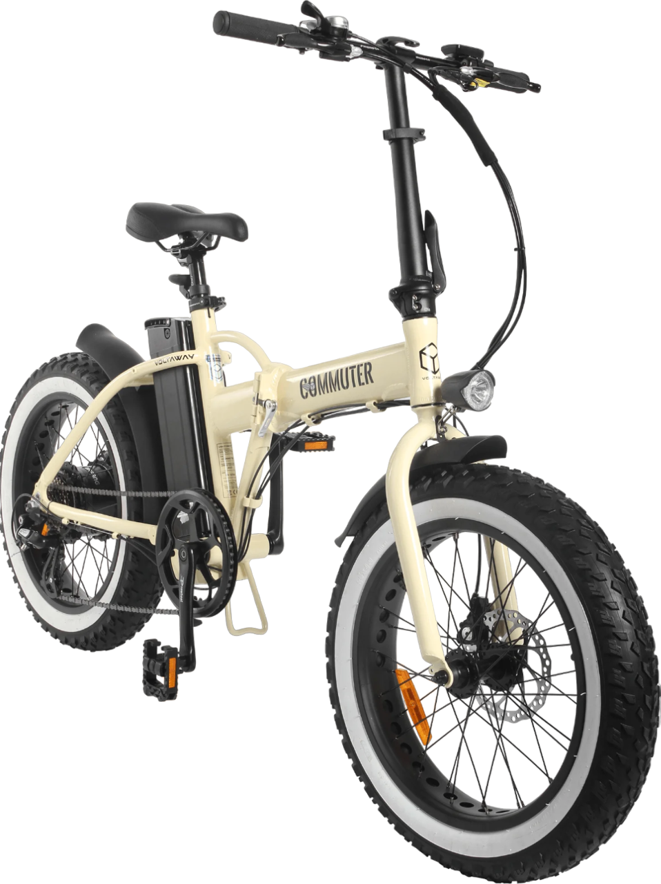opvouwbare-fatbike-genaamd-voltaway-commuter-met-sportieve-eigenschappen-en-zand-kleur,-gefotografeerd-vanaf-de-voorkant