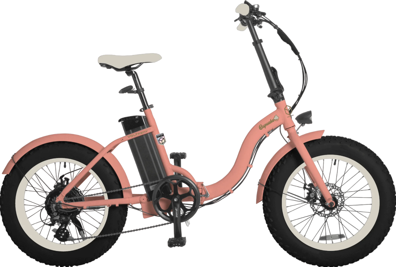 roze-opvouwbare-fatbike-genaamd-voltaway-gooseneck-met-vrouwelijke-eigenschappen,-gefotografeerd-vanaf-de-zijkant
